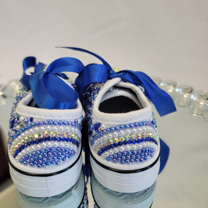 Tenis personalizados con detalles Azul