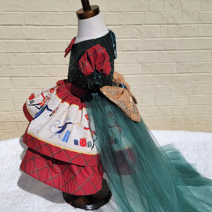 Christmas nutcracker inspired toddler dress