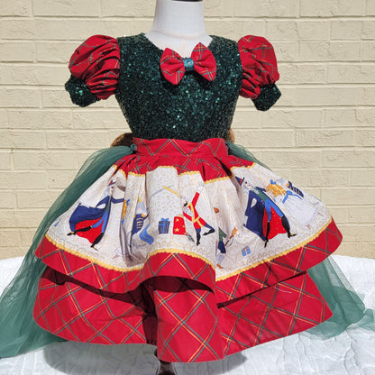 Christmas nutcracker inspired toddler dress