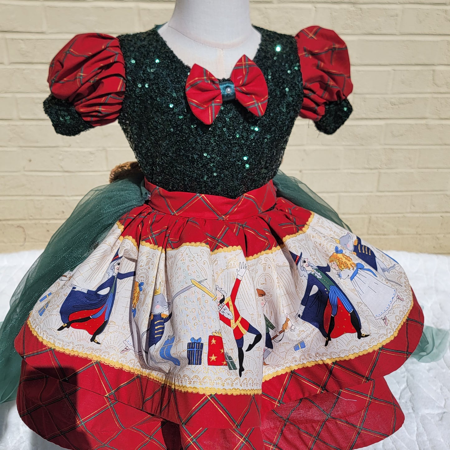 Christmas nutcracker inspired toddler dress