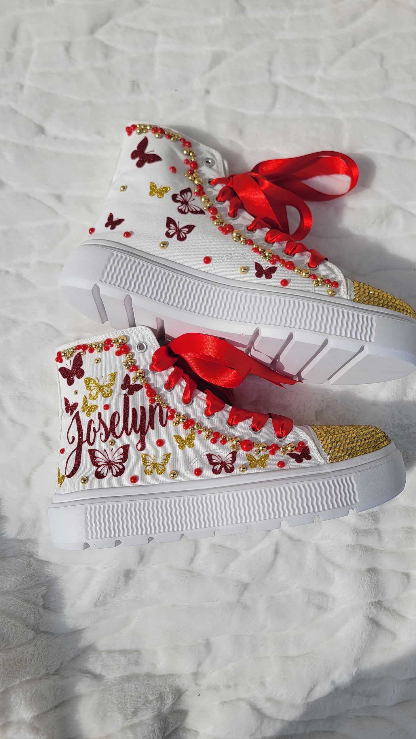 Tenis personalizados para quinceañeras