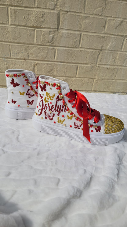 Tenis personalizados para quinceañeras