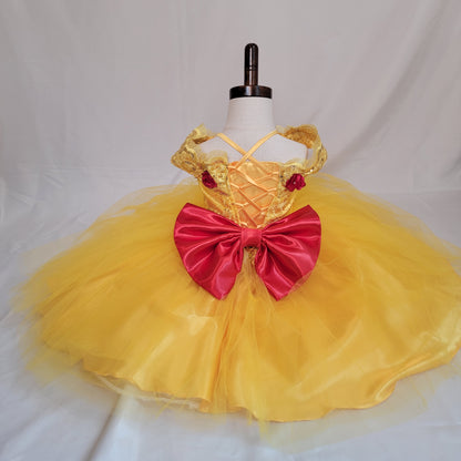 Vestido 2 en 1 para bebé de 1 año inspirado en princesa