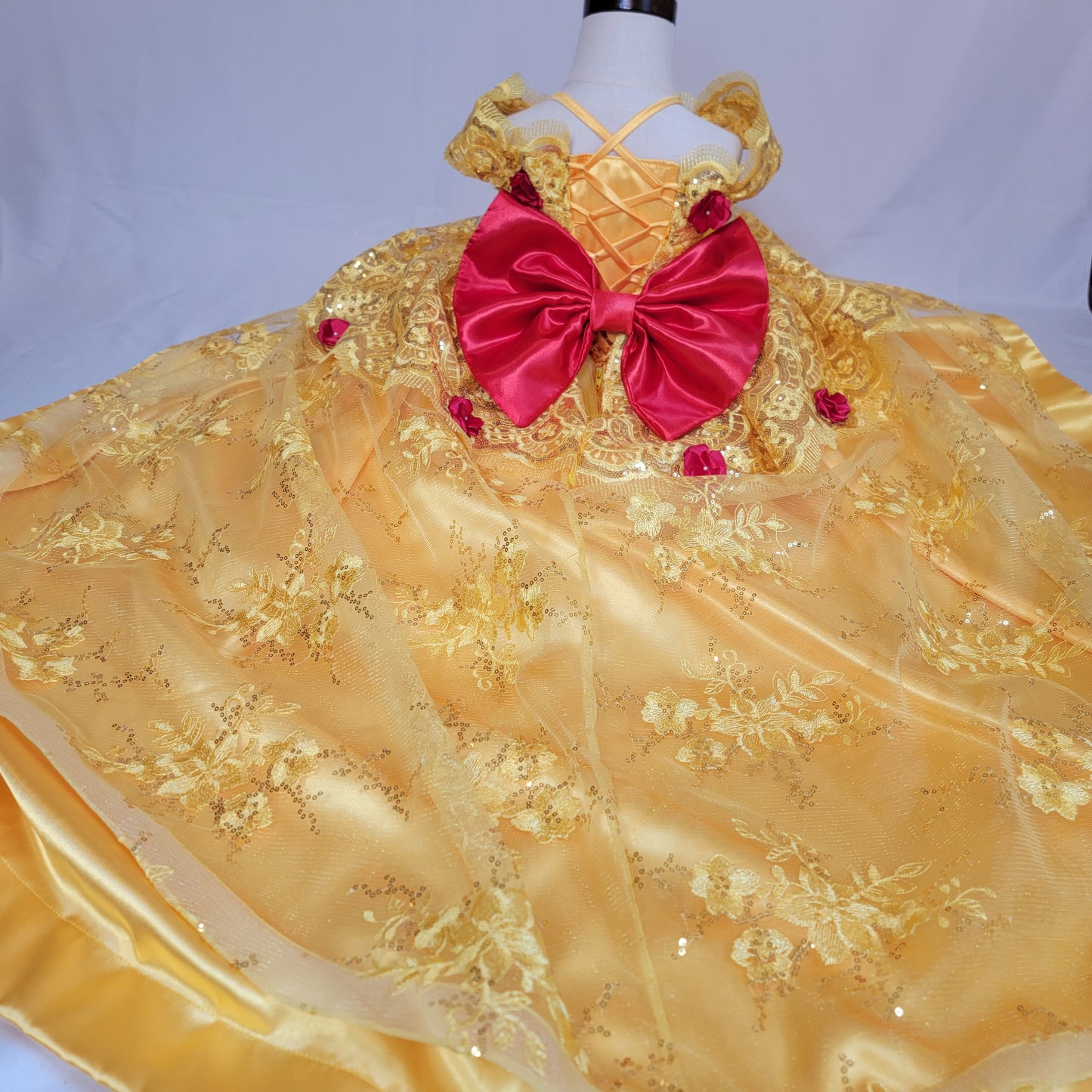 Vestido 2 en 1 para bebé de 1 año inspirado en princesa