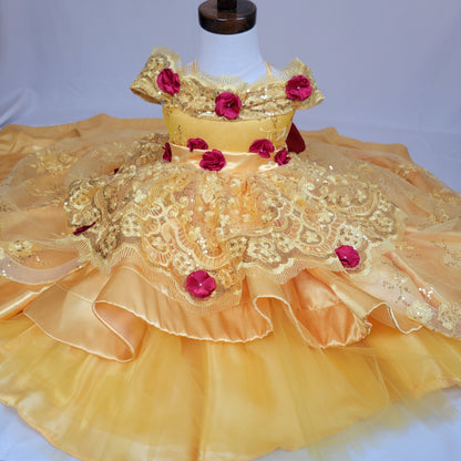 Vestido 2 en 1 para bebé de 1 año inspirado en princesa