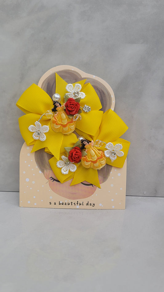 Yellow bows for girls