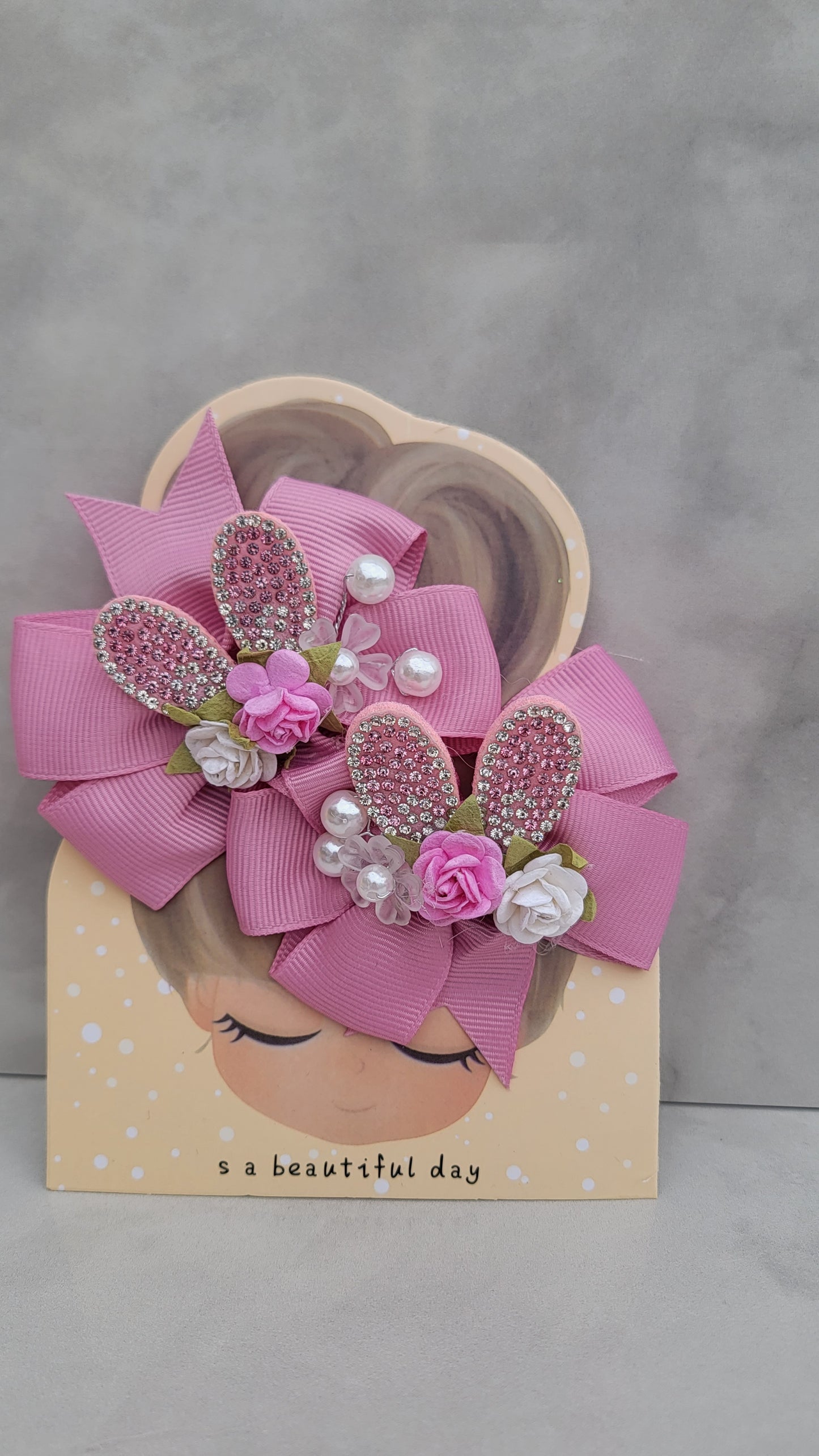 Christmas hair bow for girls