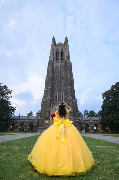 Vestido de quinceañera inspirado en princesa