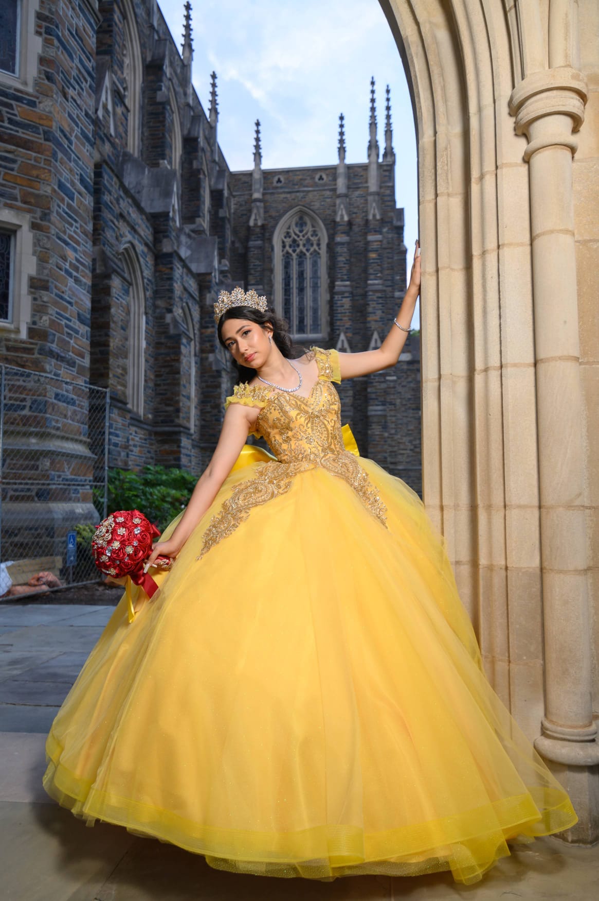 Vestido de quinceañera inspirado en princesa