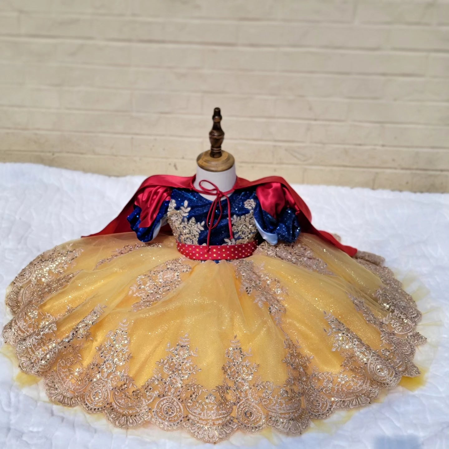 Vestido inspirado en princesa Para niña de 1 a 2 años