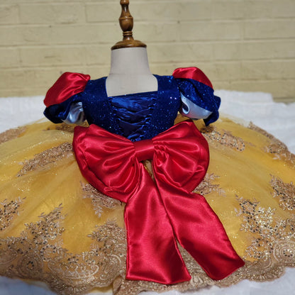 Vestido inspirado en princesa Para niña de 1 a 2 años